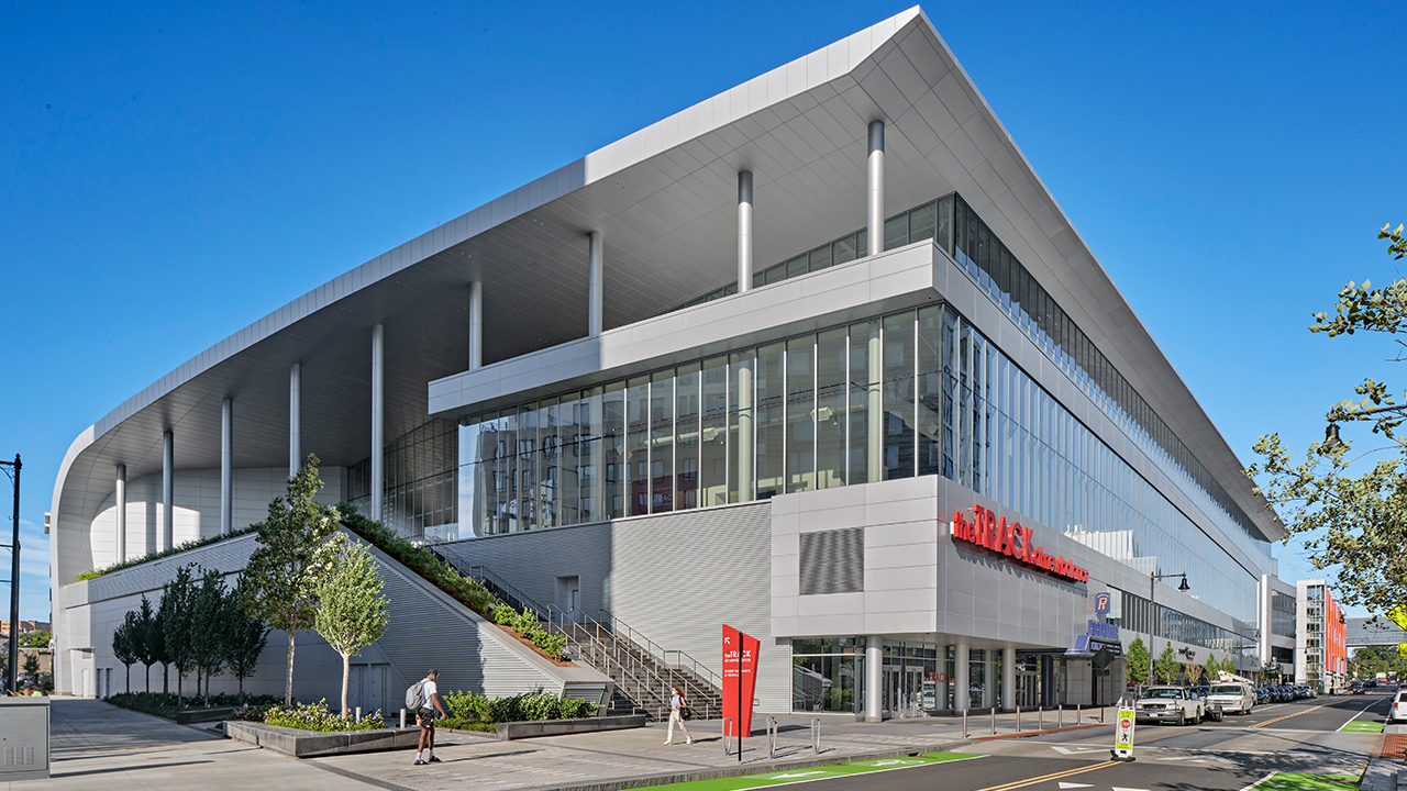 Exterior photo of the Track at New Balance